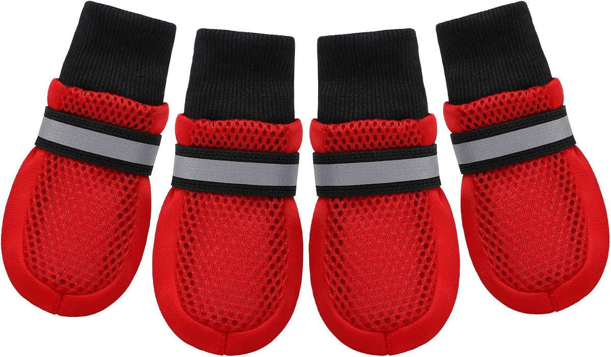 Dog Shoes for Medium to Large Dogs, Breathable Boots for Summer Hot Pavement, Non-Slip Paw Protectors for Outdoor & Hardwood Floors - Image 10