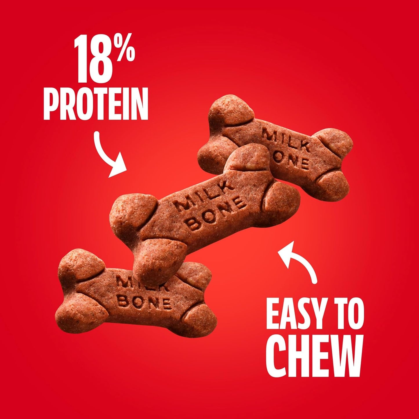Nutritious soft dog biscuits with twelve essential vitamins and minerals details