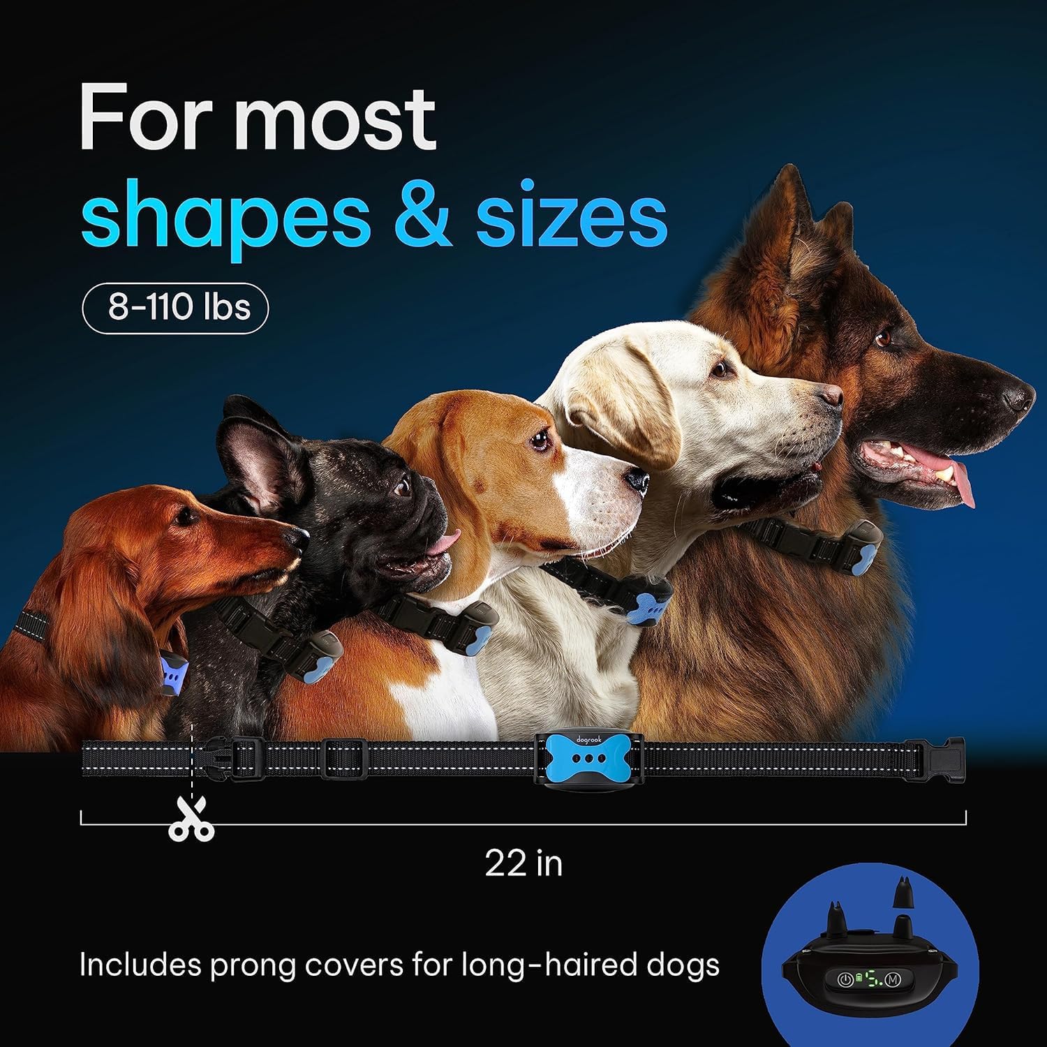 Charging port view of DogRook training collar