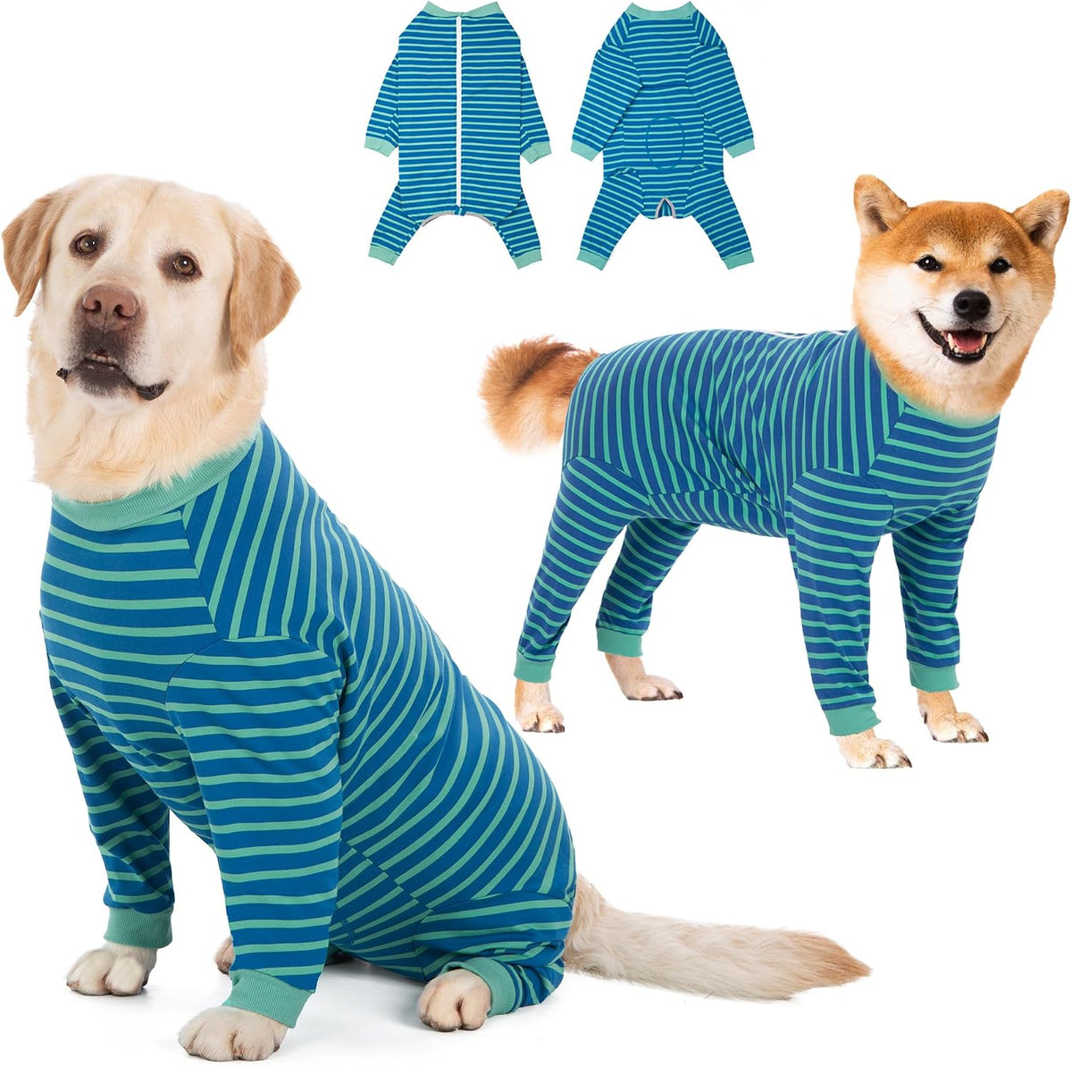 Yeapeeto Dog Onesie Surgery Recovery Suit for Large Medium Bodysuit Dogs Pajamas PJS Full Body for Shedding, Prevent Licking, Wound Protection, Cone Alternative (2XL, Pink) - Image 11