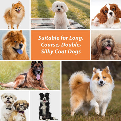 Groomage extra long pin brush effective for detangling long haired dogs and silky coated cats.