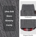 Durable anti-pilling pet knitwear displayed flat.
