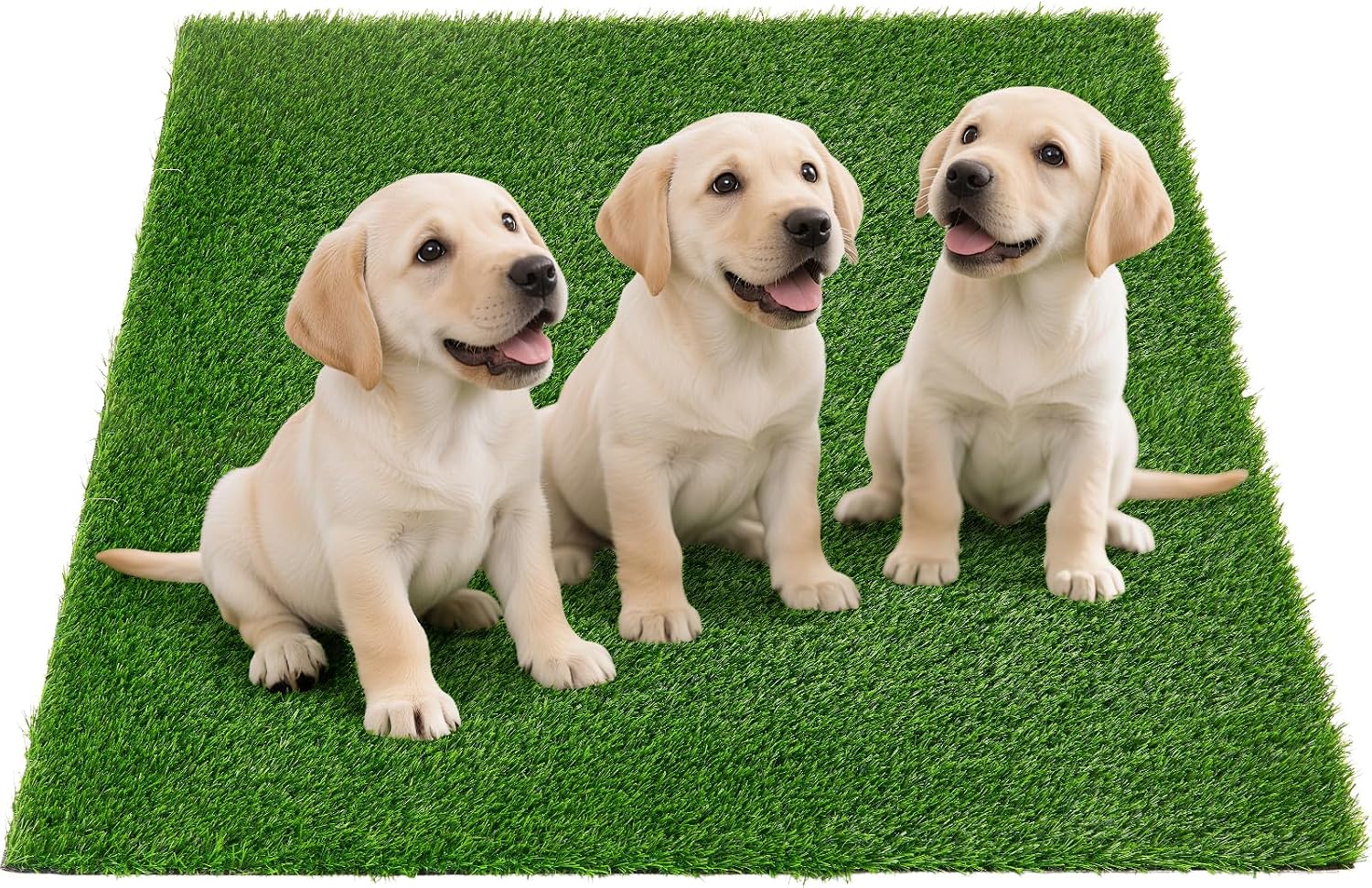 Artificial Pee Grass Pad for Dogs, Fake Grass Replacement Pads for Dog Potty Tray Training Pet Turf, Indoor and Outdoor Mat- 2 Packs (14" x 18") - Image 13