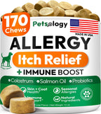 Omega 3 Fish Oil for Dogs - 170 Chews - Omega 3 for Dogs Itchy Skin & Allergy Relief - Skin & Coat Supplement - EPA & DHA Fatty Acids - Dog Anti Shedding & Hot Spot Treatment - Salmon Oil - Image 10