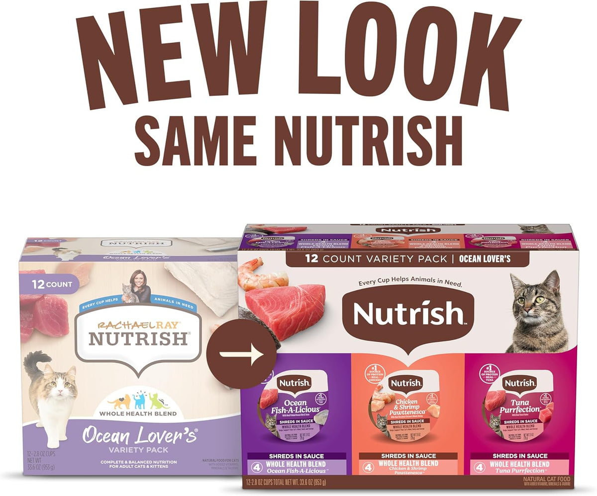 Rachael Ray Nutrish Chicken and Shrimp Pawttenesca cup close-up