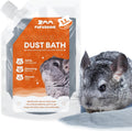 Fufuzooie chinchilla dust bath powder front view pouch for pet grooming