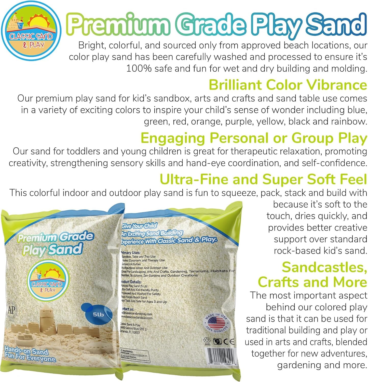 Child playing with Classic Sand and Play moldable sand