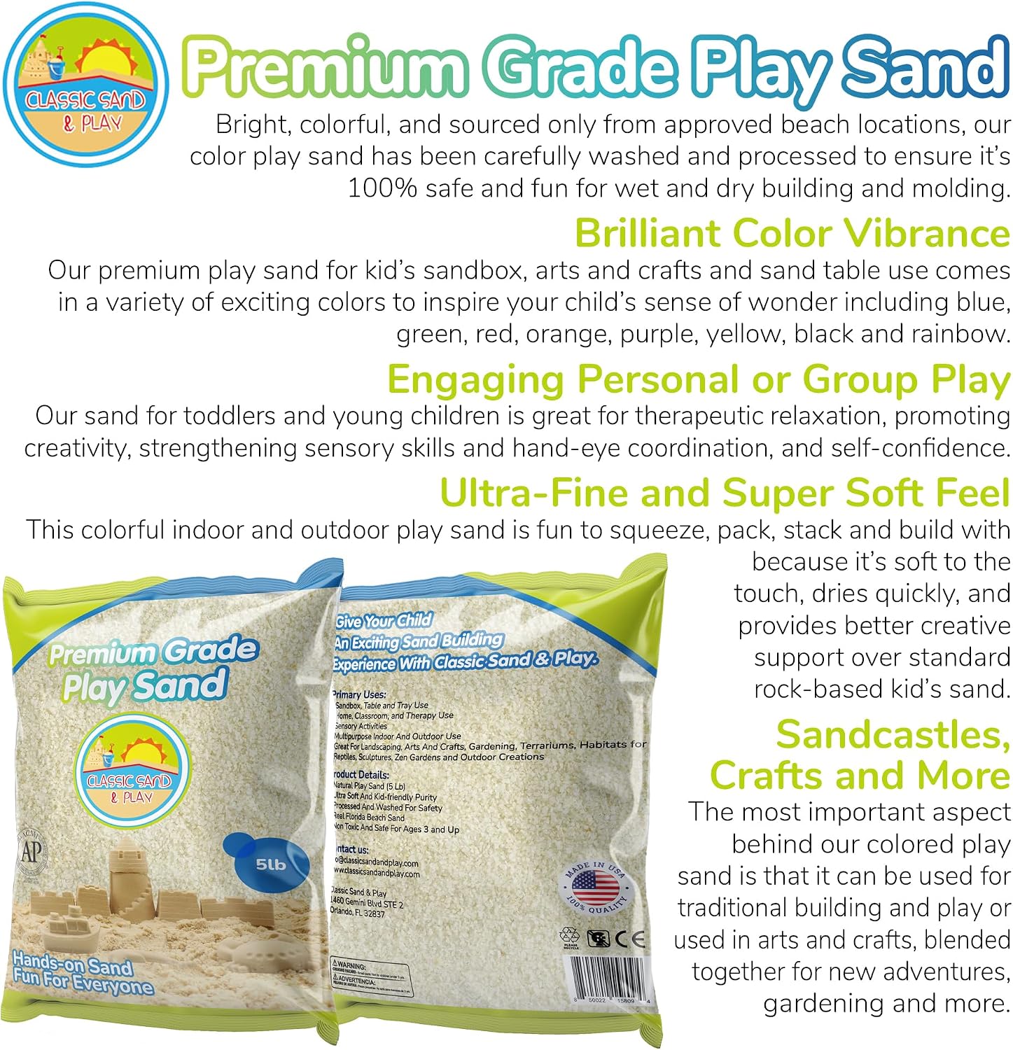 Child playing with Classic Sand and Play moldable sand