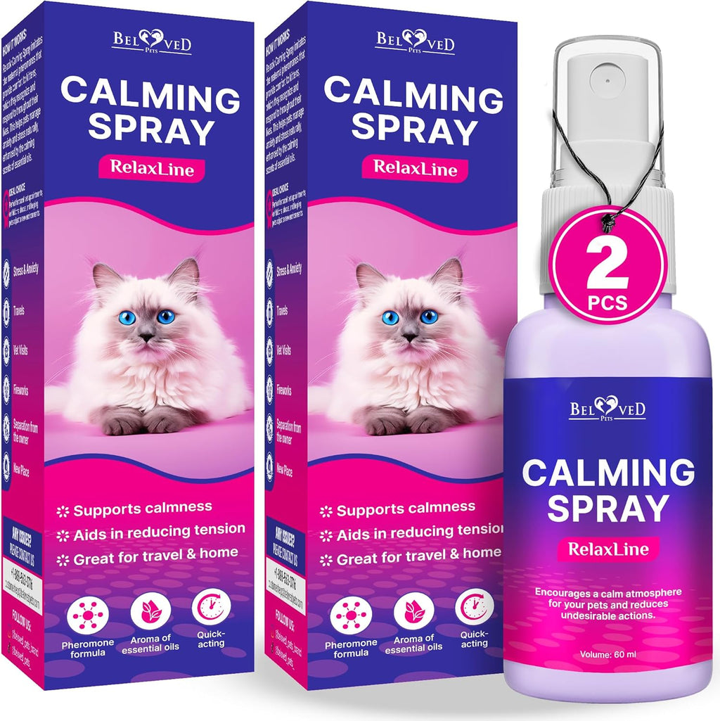 Beloved Pets authentic imported cat behavior correction spray bottle illustration