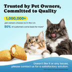 Chicken flavored anxiety relief cat chews texture display showing creamy core