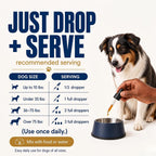 Product packaging and bottle of USA imported dog digestive support