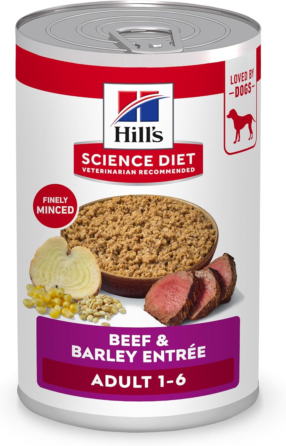 Hill's Science Diet Adult 1-6 Wet Dog Food, Beef & Vegetables, 12.8 oz. Cans, 12-Pack - Image 13
