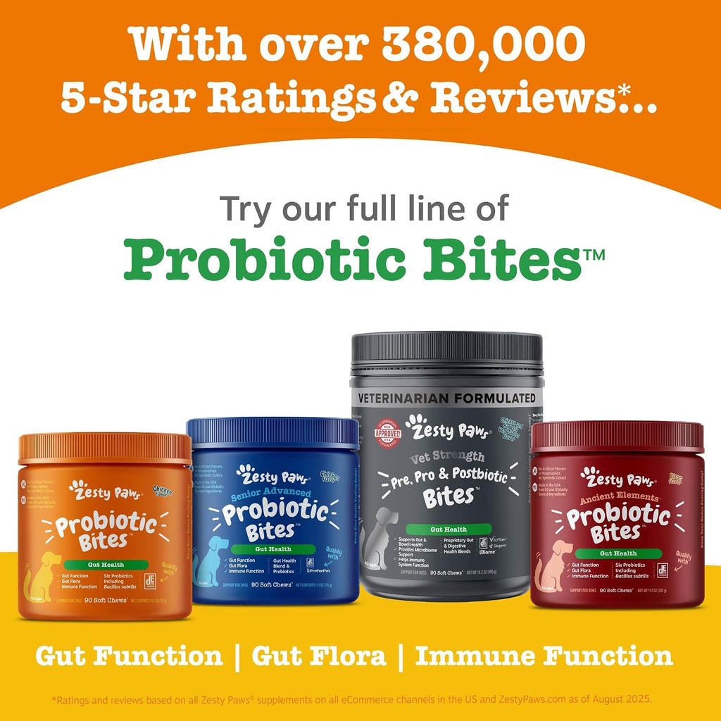 Zesty Paws dog health supplement nutritional facts