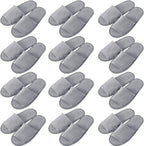 Luxehome disposable open toe spa slippers front view for guest hospitality