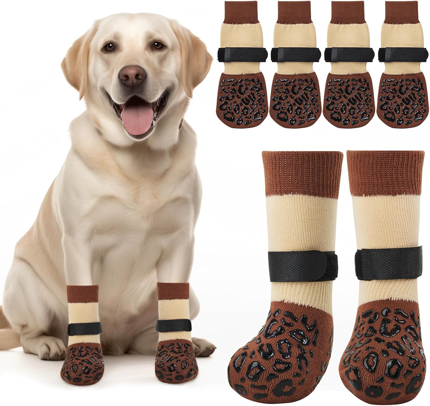 Pick For Life dog socks showing paw protection against licking