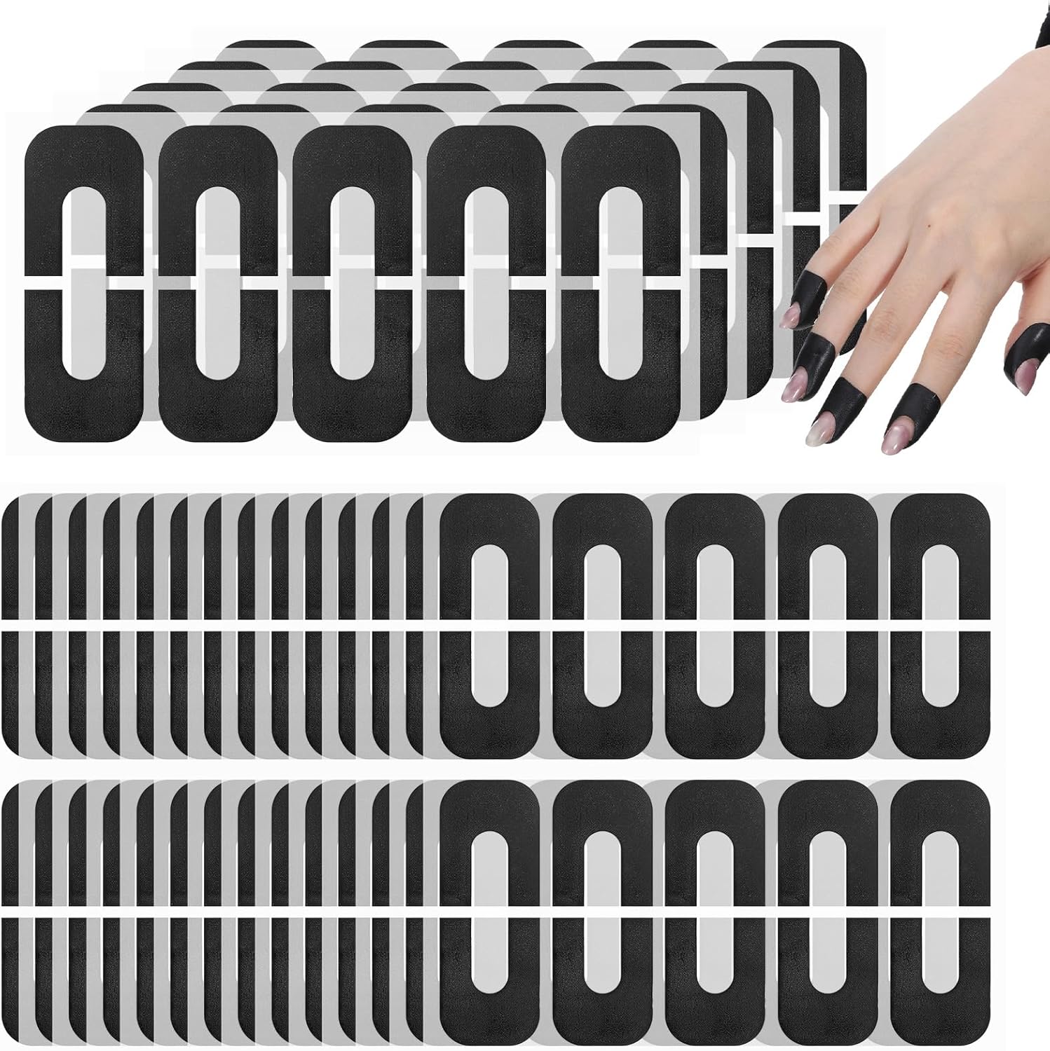 FdcZeyxior 200 Piece U-Shape Nail Protector Sticker Set