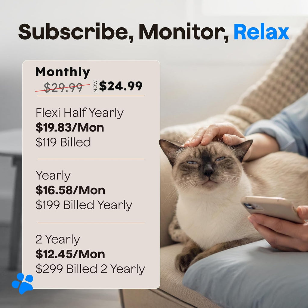 Waggle pet monitor packaging and included accessories