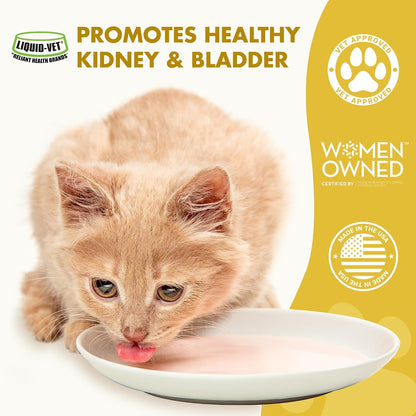 Liquid-Vet feline kidney and bladder support liquid label details