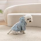 Berkshire Blanket Peanuts dog apparel highlighting the elastic sleeve cuffs for a secure athletic fit.