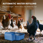 PETIMI Automatic Water Dispenser for Dogs/Cats, 1 Gallon Auto-Fill Dog Water Bowl Dispenser for Indoor/Outdoor, Large Water Feeder for Pets/Livestock, BPA-Free, Wide Mouth, Fits GHT 3/4" Faucet, Blue - Image 9