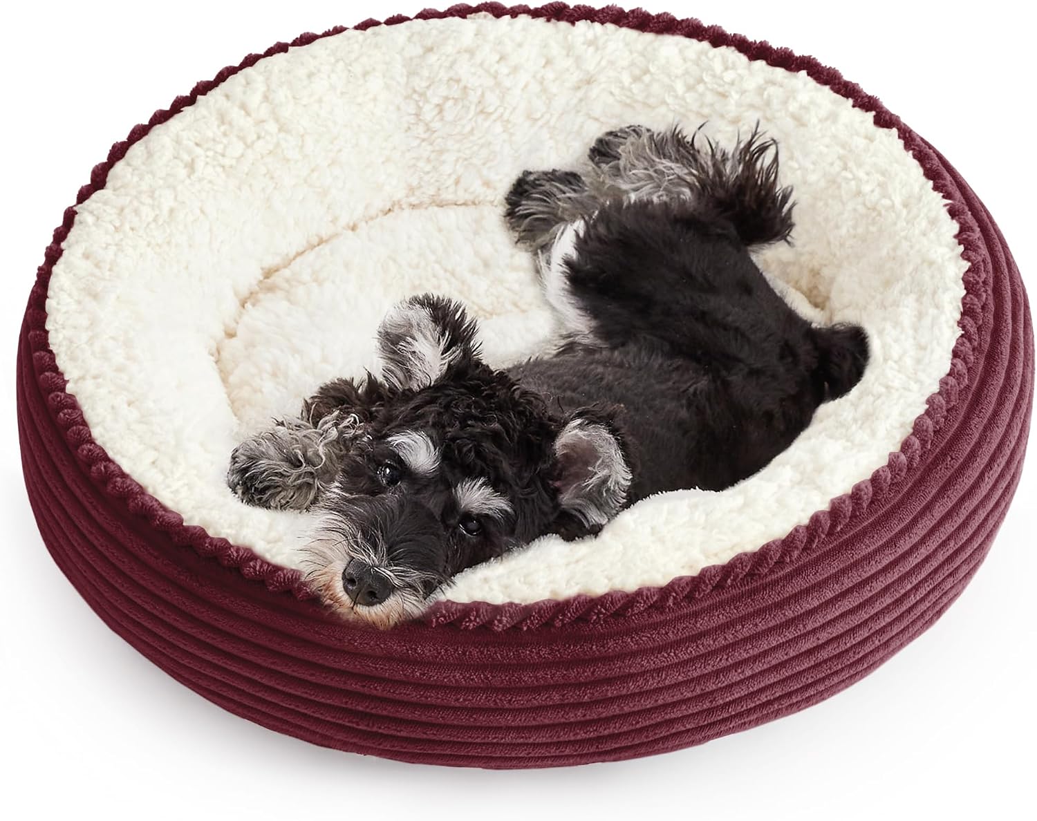 Love's cabin Round Donut Cat and Dog Cushion Bed, 20in Bed for Cats or Small Dogs, Anti-Slip & Water-Resistant Bottom, Super Soft Durable Fabric Pet Beds, Washable Luxury Cat & Dog Bed Gray - Image 14