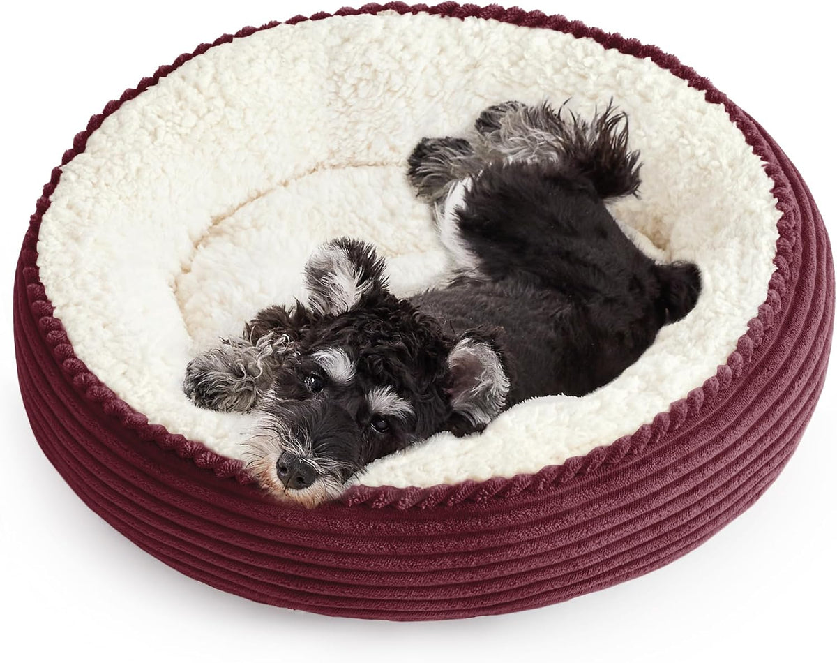 Love's cabin Round Donut Cat and Dog Cushion Bed, 20in Bed for Cats or Small Dogs, Anti-Slip & Water-Resistant Bottom, Super Soft Durable Fabric Pet Beds, Washable Luxury Cat & Dog Bed Gray - Image 14
