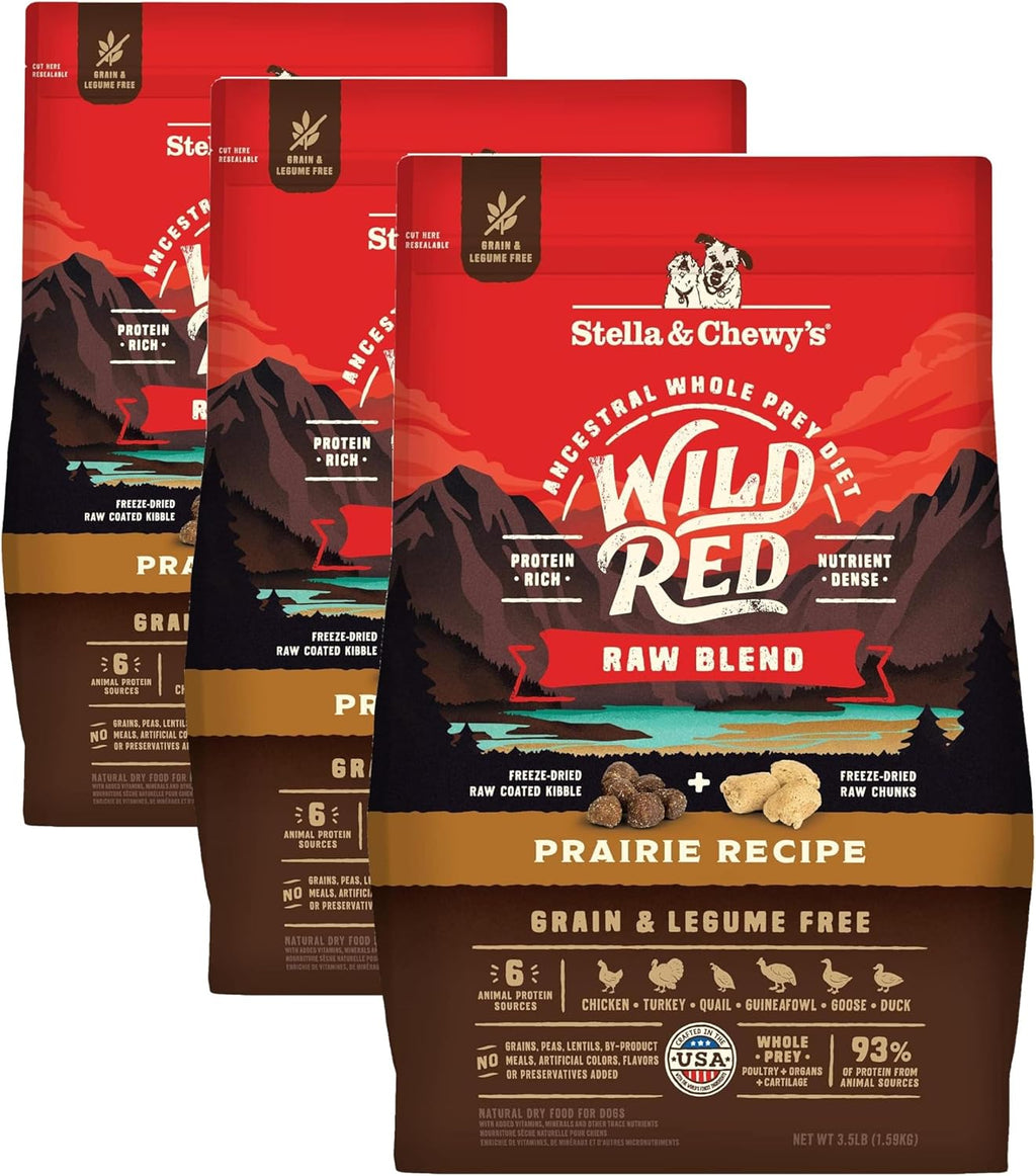 Stella & Chewy's Wild Red Raw Blend Kibble - Premium Freeze-Dried Raw Coated Dog Food - Perfect For Picky Eaters - High Protein Grain Free with 6 Poultry Sources - 3.5lb Bag - Image 11