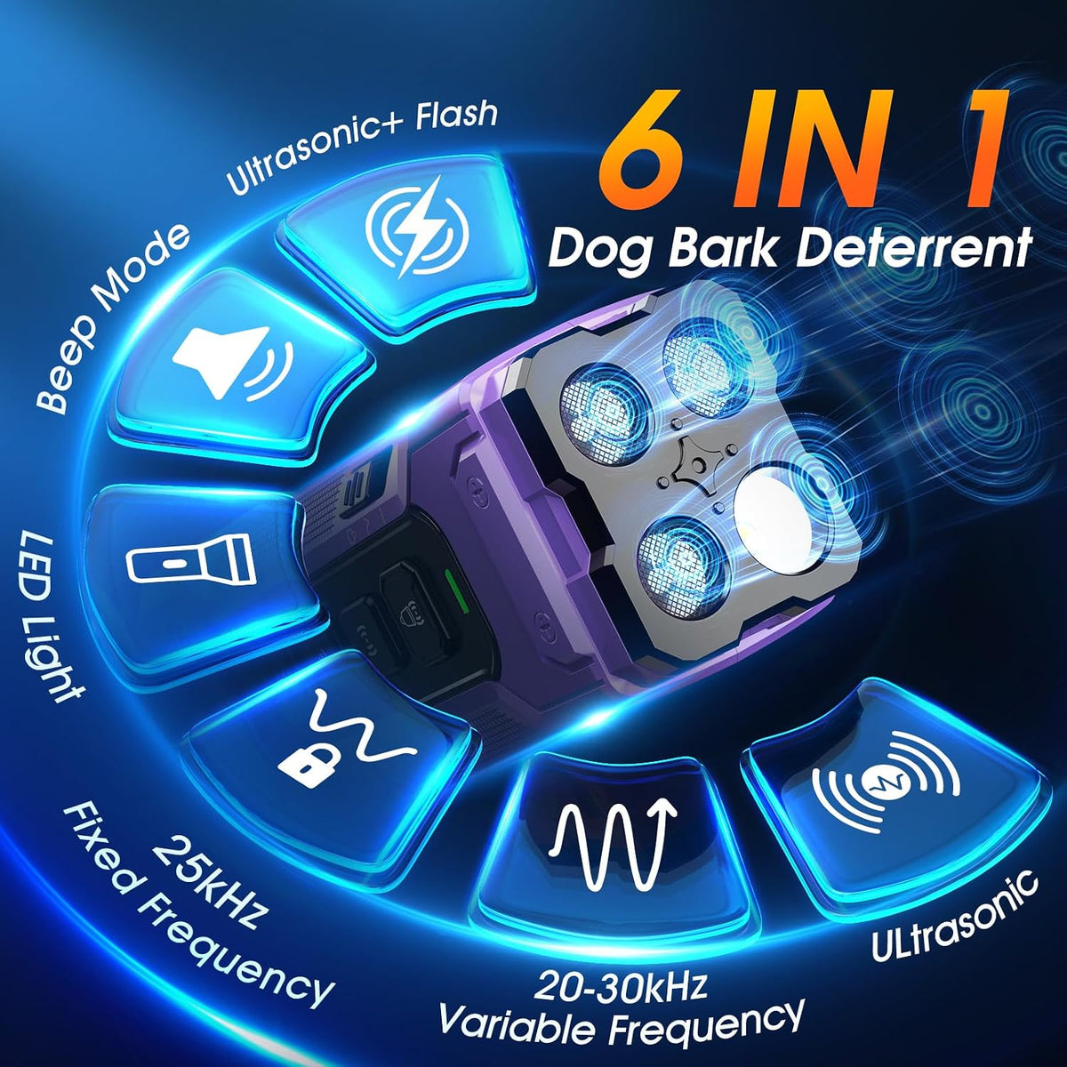 Side profile of Zahawei anti barking training device