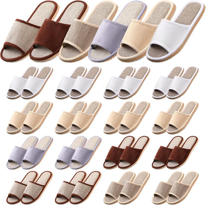 Mumufy open toe guest slippers set front view
