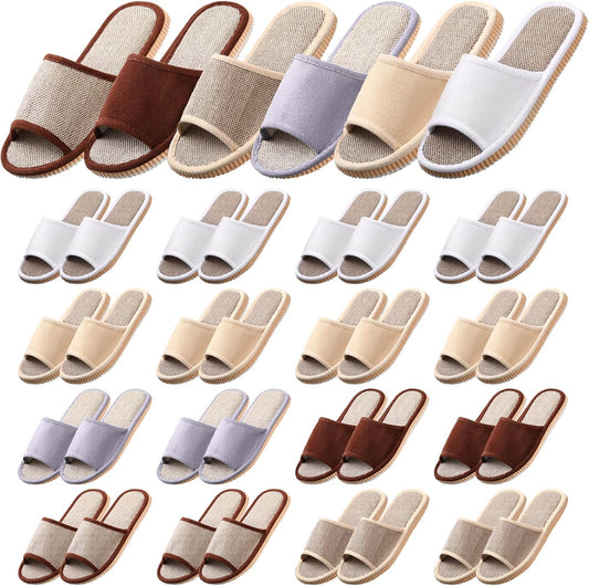 Mumufy open toe guest slippers set front view