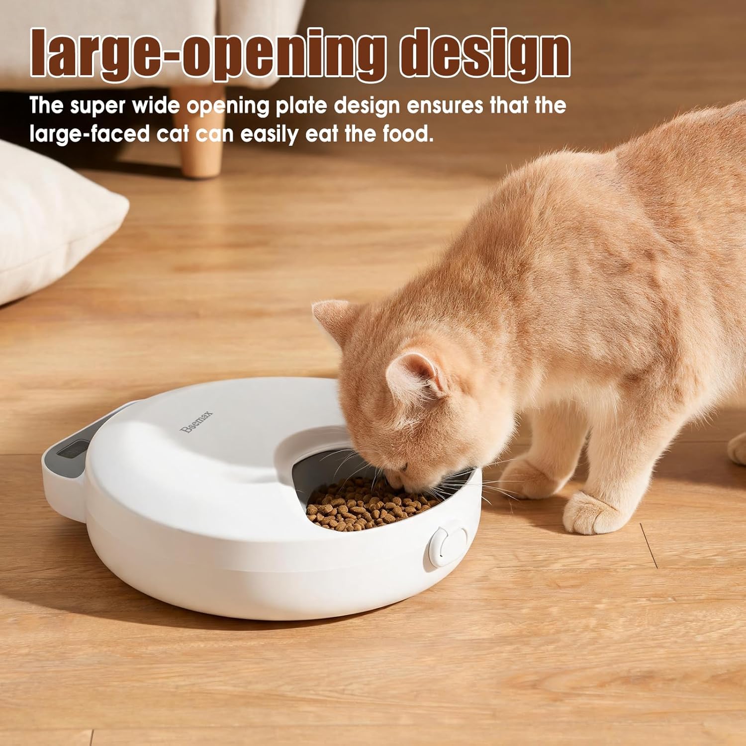 Automated wet food pet feeder with anti pinch claw safety sensor system