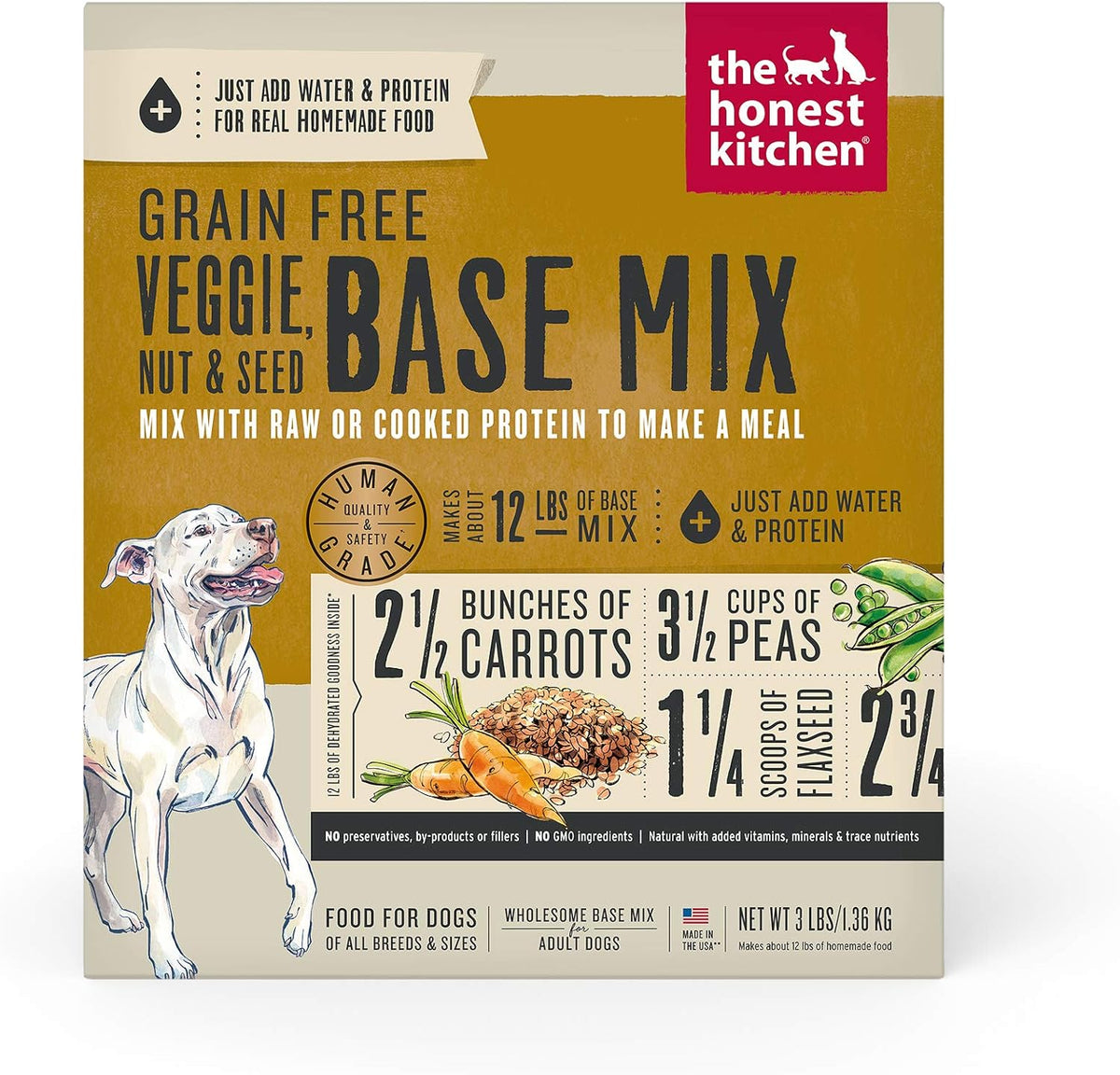 The Honest Kitchen Human Grade Wholemade(TM) Dehydrated Grain Free Fruit & Veggie Base Mix Dog Food (Just Add Protein), 7 lb Box - Image 11
