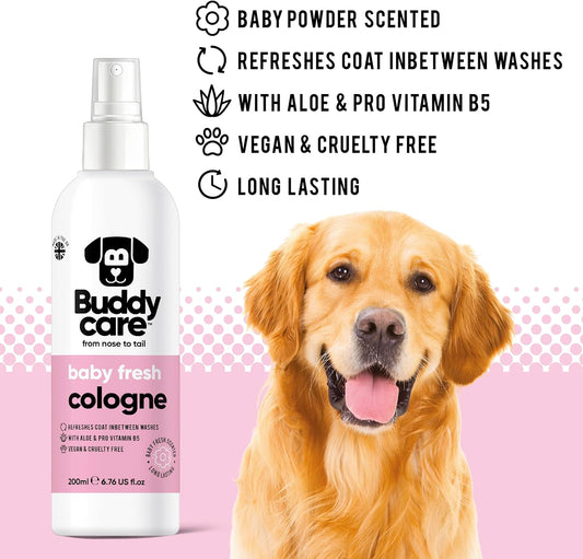 Buddycare pet deodorizer spray long lasting fragrance for smelly dogs