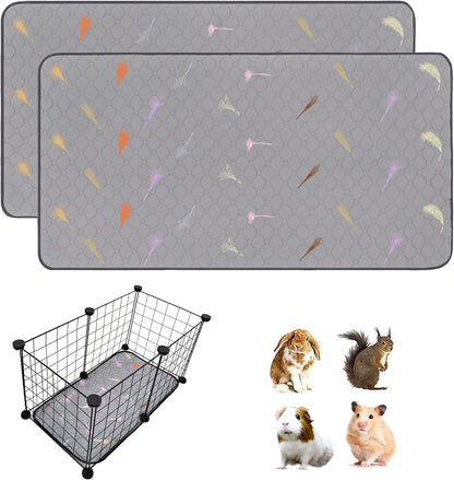 LWYMX guinea pig cage liners folded for storage