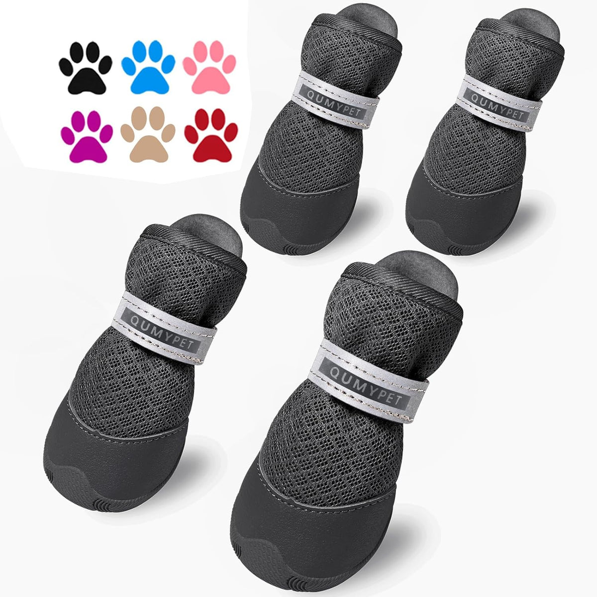 Qumy imported dog shoes for hardwood floor traction
