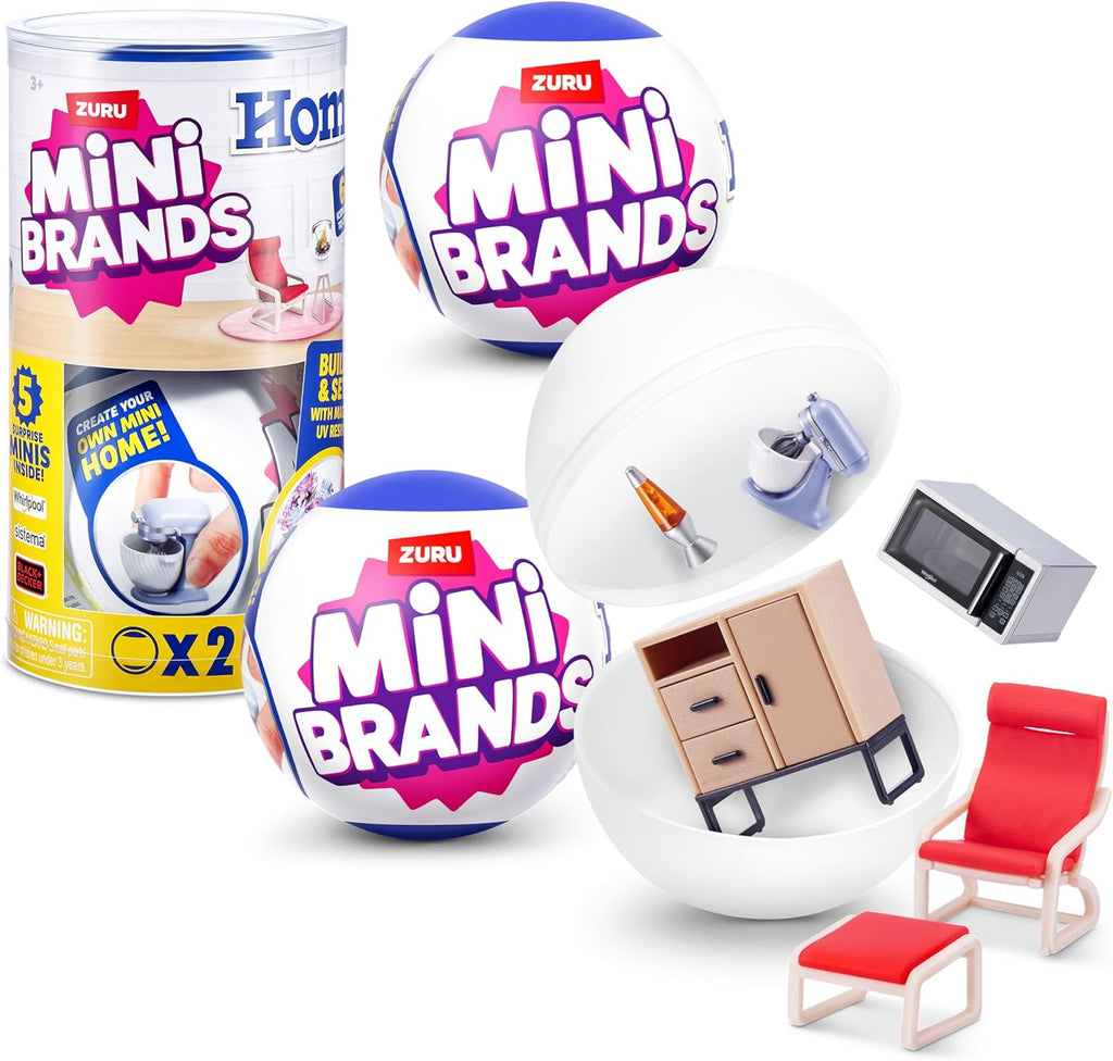 Mini Brands Home Capsule front view of authentic ZURU mystery toy packaging