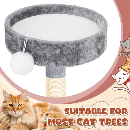 Three pack pet cushions displayed on cat tree furniture