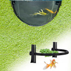 Pryitier aquarium floating plant barrier front view in fish tank