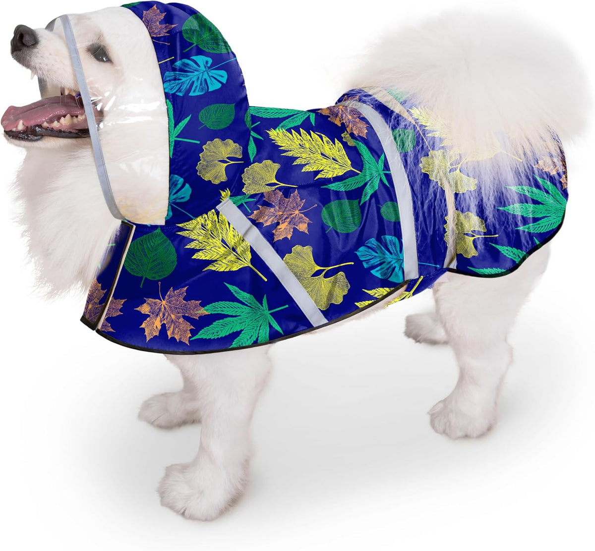Dog Raincoat, Adjustable Rain Jacket with Hooded Double Layer for Large Medium Small Dogs Puppies, Lightweight Waterproof Rain Coat Poncho with Reflective Stripe Duck Pink,S - Image 9