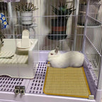 DYAUS rabbit scratch pad being cleaned easily with a damp cloth