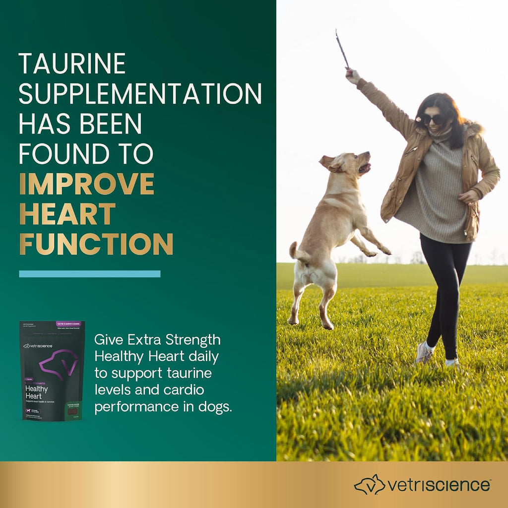 Back of VetriScience Cardio Strength pack with ingredients list