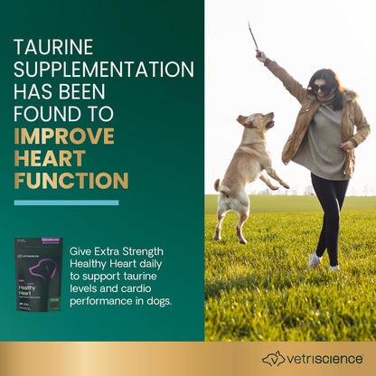 Back of VetriScience Cardio Strength pack with ingredients list