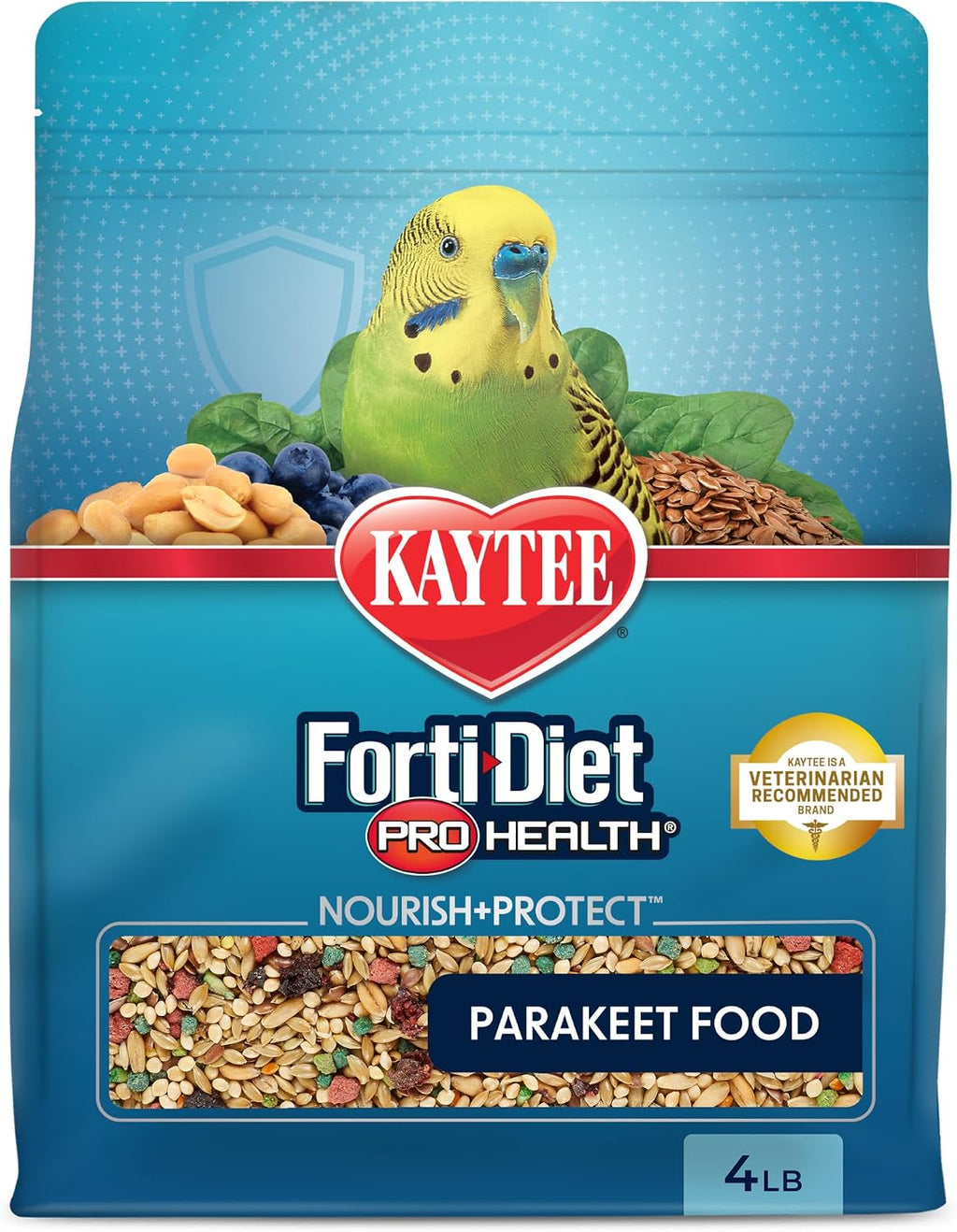 Kaytee Forti-Diet Pro Health Nourish+Protect Parakeet Food, 2 Pounds - Image 15