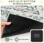 Unicorn Catcher non slip litter box mat placed on a clean floor