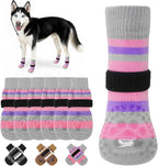 KOOLTAIL Anti Slip Dog Socks to Prevent Licking Paws and Slipping, Extra-Thick Grip Pet Boots & Paw Protectors, Winter Warm Puppy Shoes Booties for Hardwood Floors Small Medium Large Senior Dogs,SM - Image 15