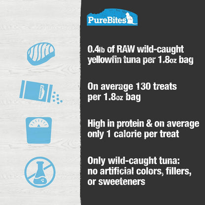 PureBites 100 percent pure tuna cat reward snack display