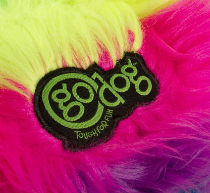 GoDog Furballz dog toy featuring Chew Guard technology label