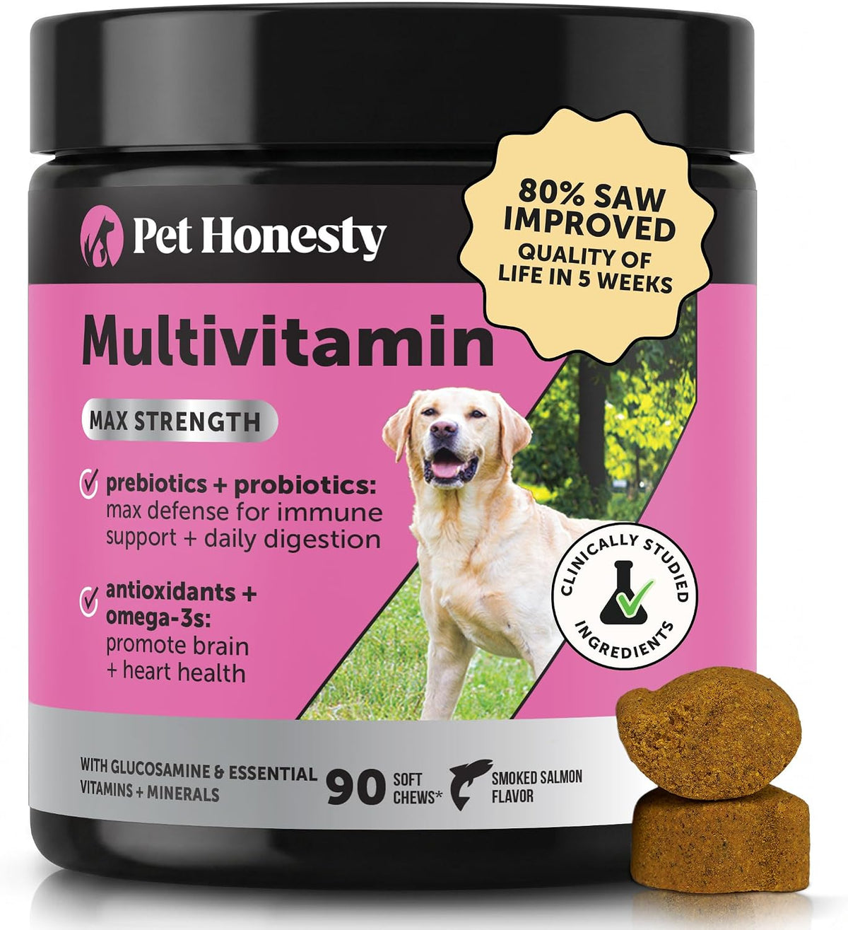 Ingredient highlights of Pet Honesty dog multivitamin