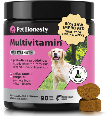 Ingredient highlights of Pet Honesty dog multivitamin