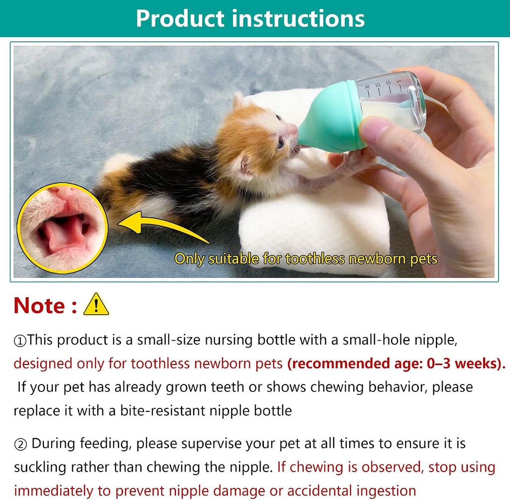 Side view of twenty milliliter pet feeding bottle with clear measurement markings.